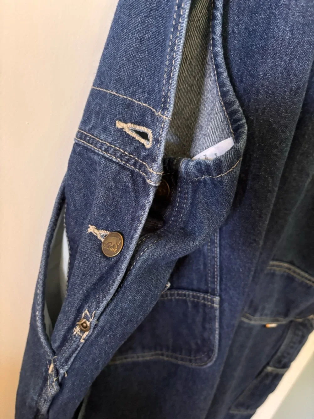 Vintage Berne Denim Overalls SZ 44 - Picture 8 of 12